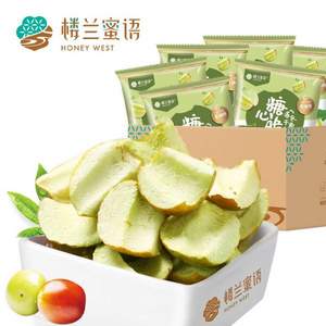 樓蘭蜜語 新疆綠糖心凍干冬棗脆片15g*14袋 贈(zèng)乳酸菌夾心吐司面包600g