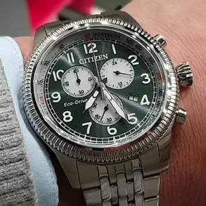 Citizen 西鐵城 AT2460-89X 男士三眼計(jì)時(shí)光動(dòng)能手表 
