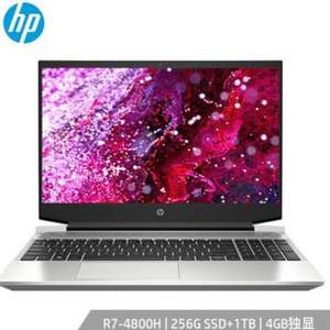 0点开始，HP 惠普 战99 15.6英寸笔记本电脑（R7-4800H、16GB、256GB+1TB、Quadro P620）