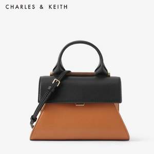 CHARLES＆KEITH 女士拼色手提单肩包 3色