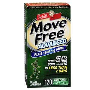 Schiff 旭福 Move Free 维骨力 绿盒维骨力关节炎止痛配方120粒*2瓶