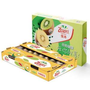 Zespri 佳沛 新西兰金奇异果 （特大124-145g） 25-27个+新西兰进口红玫瑰苹果6粒装