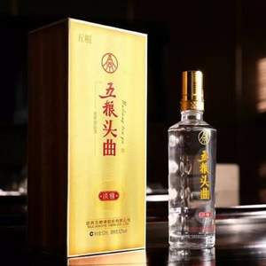 Plus会员，五粮液股份出品 五粮头曲·淡雅 52度 浓香型白酒500mL*6瓶 整箱装