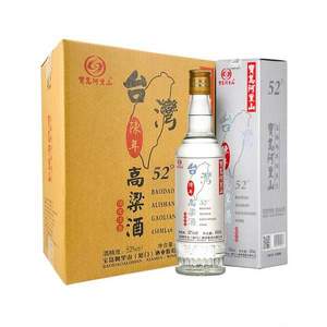 宝岛阿里山 陈年 42度/52度台湾高粱酒450mL*6瓶