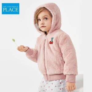 北美童装TOP品牌 The Children's Place 2020冬季新款女童加绒加厚水貂绒棉服外套 2色