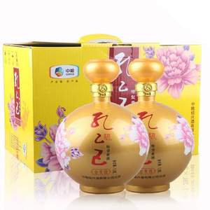 中粮出品，孔乙己 金芙蓉 十二年陈 特型黄酒 半干型 12度 1.28L*2瓶 礼盒装