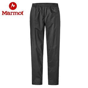 降￥93，XL码 Marmot 土拨鼠 PreCip Eco 男士防水透气冲锋裤