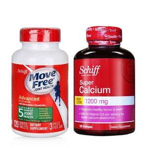 Schiff 旭福 Move Free 綠盒維骨力關(guān)節(jié)炎止痛配方 120粒 +超級液體鈣 120粒