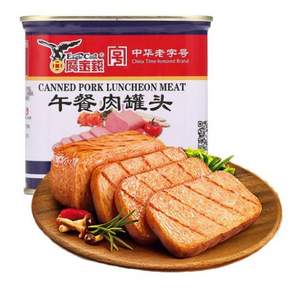 中華老字號 鷹金錢 午餐肉罐頭340g*5件 