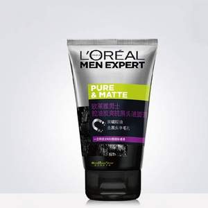 L'OREAL 歐萊雅 男士控油炭爽抗黑頭潔面膏100ml