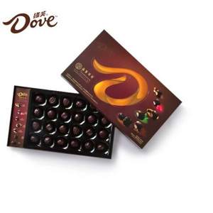 德芙Dove 品鉴可可 7种口味黑巧克力礼盒192g*2件