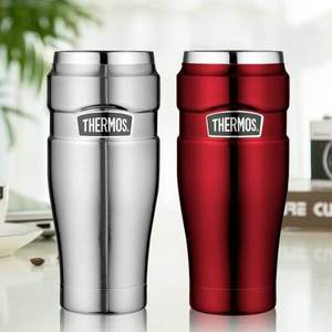 Thermos 膳魔师 Stainless King帝王系列 SK1005 真空不锈钢旅行保温杯 470ml*2个套装