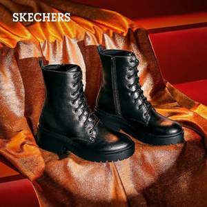 Skechers 斯凯奇 女士高帮复古马丁靴 49056+凑单品