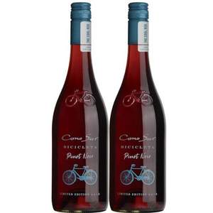Cono Sur 柯诺苏 自行车系列限量版黑比诺干红葡萄酒 750ml*2支装