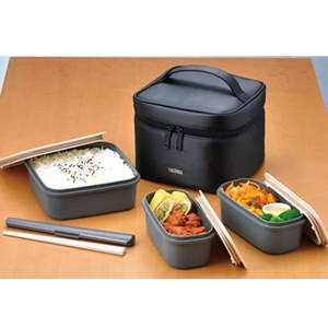 THERMOS 膳魔师 饭盒6件套装 1.8L DJF-1800BK