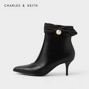 新加坡 CHARLES&KEITH 秋冬圆珠及踝短靴 2色  