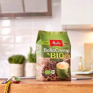 Melitta 美乐家 Bella Crema 100%有机品质阿拉比卡咖啡豆 750g