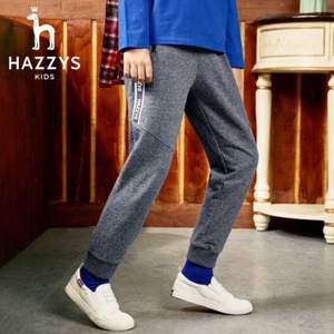 Hazzys 哈吉斯 中大童棉质针织休闲长裤（105-170cm码）多色