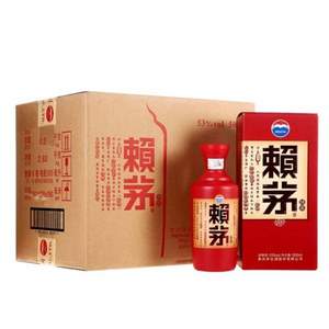 88VIP会员，MOUTAI 茅台 赖茅 端曲 53度酱香型白酒 500ml*6瓶