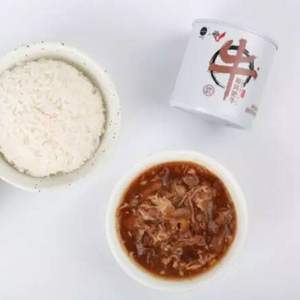 獨(dú)立食代&美國肉協(xié)聯(lián)名限量款，和風(fēng)肥牛即食罐頭180g 贈(zèng)即食米飯