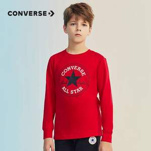 Converse 匡威 儿童圆领长袖T恤（105~165码） 2色