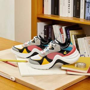 Skechers 斯凱奇 復(fù)古潮流撞色老爹鞋74190 三色