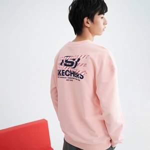 Skechers 斯凱奇 情侶款時尚印花運動衛(wèi)衣L320U163 多色