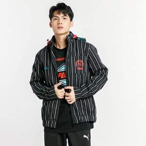 PUMA x HAN Kjbenhavn 联名合作款 男士条纹连帽运动外套