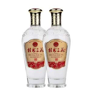 中国地理标志保护产品，桂林三花酒 50度M3米香型白酒 500ml *4瓶