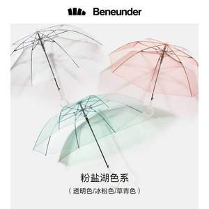 BENEUNDER 蕉下 BU9087 透彩系列 直柄透明雨伞