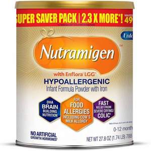 Enfamil 美赞臣 Nutramigen 安敏健 1段 LGG深度水解蛋白配方抗过敏婴幼儿配方奶粉788g