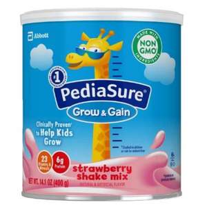 美国雅培 PediaSure 小安素助成长婴幼儿营养奶粉 草莓味 400g*3罐