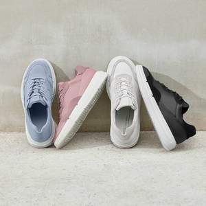 降￥116新低！ECCO 愛(ài)步 Soft X柔酷系列 女士真皮拼接運(yùn)動(dòng)鞋 420403