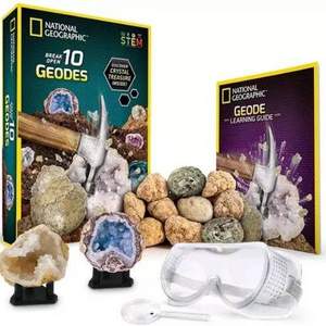 National Geographic 国家地理 晶洞矿石挖掘套装玩具10颗