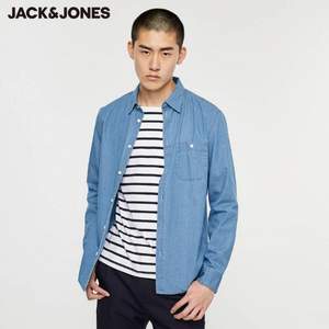 Jack Jones 杰克瓊斯 男士彈力牛仔棉襯衫