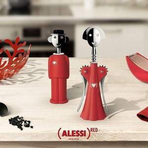 Alessi “ Alessandro M” 红酒开瓶器 红色特别版