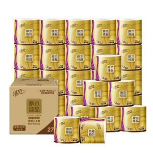 清風(fēng) 原木純品金裝系列 有芯卷紙 4層*180克*27卷*3件