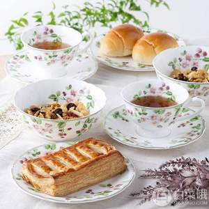 Narumi 鸣海 Leticia系列 骨瓷茶杯盘10件套 41632-33337
