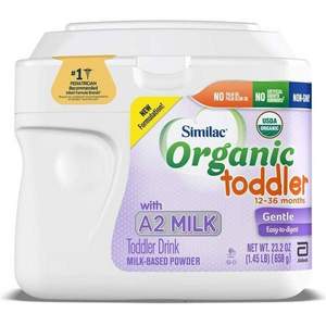<span>白菜！</span>Abbott 美版雅培 Similac 有机A2奶源非转基因婴儿奶粉(3-4段)658g*6罐