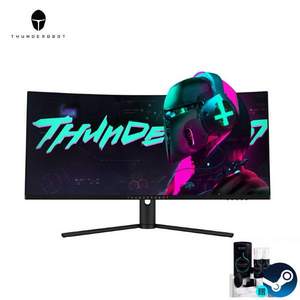 新品发售，ThundeRobot 雷神 LQ34C144L 34英寸带鱼显示器（2K、144Hz、1ms）