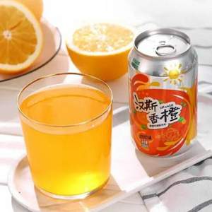 汉斯 香橙味低卡0脂碳酸饮料330ml*12罐 