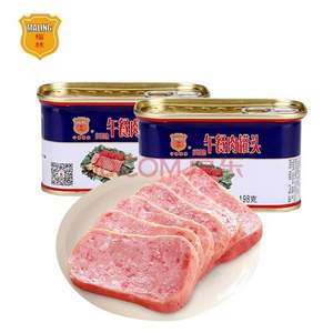 中粮梅林 火锅午餐肉罐头 198g*2盒*8件 