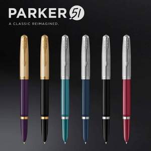 降￥134，Parker 派克 51复刻版 暗尖钢笔 M尖