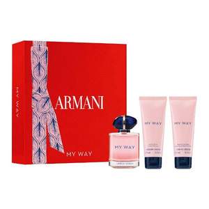 ARMANI 阿玛尼 MyWay自我无界浓香水套装（EDP 90ml+沐浴露75ml+身体乳75ml）€85.77 