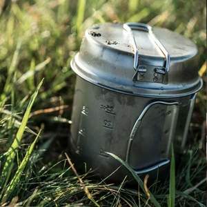日本頂級(jí)戶外品牌，Snow Peak 雪峰 戶外野炊鍋組輕便單人鍋 900ml SCS-008 