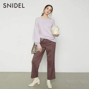 Snidel 纯色蝙蝠袖阔版卫衣 SWCT204072