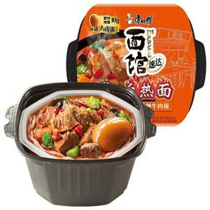 高端大肉面，康師傅 速達面館自熱面 252g*5件