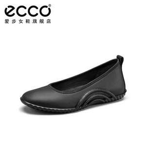 36码，ECCO 爱步 Vibration 活力1.0 女士轻便牛皮浅口玛丽珍鞋 