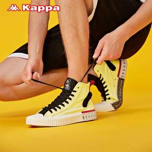 Kappa 卡帕 蜡笔小新联名款 情侣串标高帮帆布鞋 KPCTGVS87