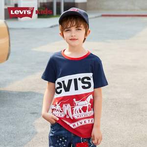 Levi's 李维斯 2021年夏季新款男女童LOGO款休闲时尚短袖T恤（80~160码）多色